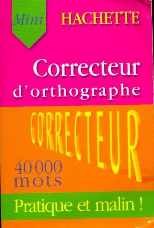 Livrenpoche : Correcteur d'orthographe - Collectif - Livre