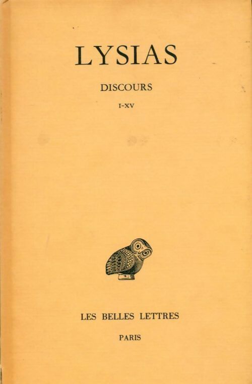 Livrenpoche : Discours I-XV - Lysias - Livre