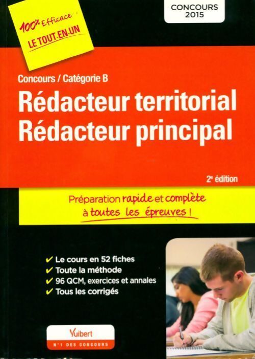 Concours rédacteur territorial et rédacteur principal Catégorie B 2015 - Luc Deslandes - Livre