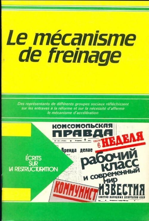 Livrenpoche : Le mécanisme de freinage - Collectif - Livre