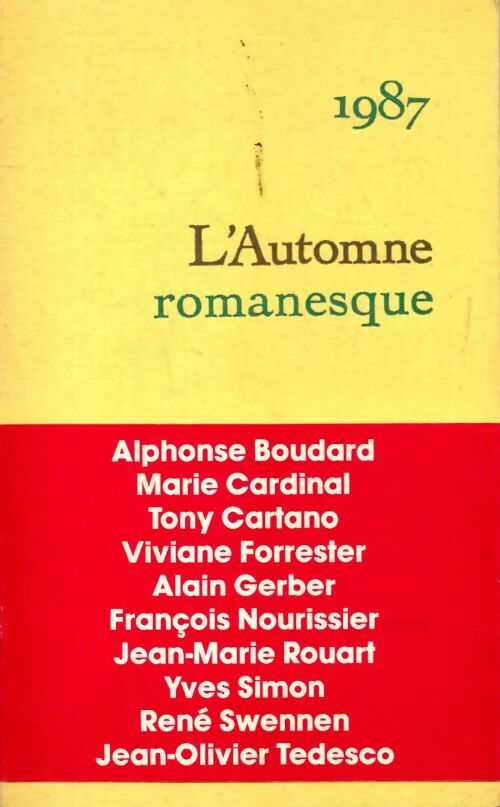 Livrenpoche : L'automne romanesque 1987 - Collectif - Livre
