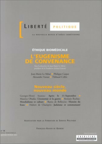 Livrenpoche : Liberté politique n°18 : L'eugénisme de concenance - Collectif - Livre