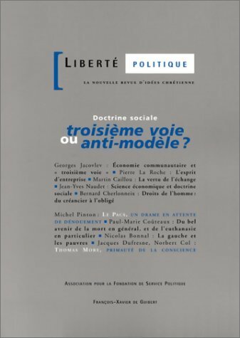 Livrenpoche : Liberté politique n°16 : Doctrine sociale - Collectif - Livre