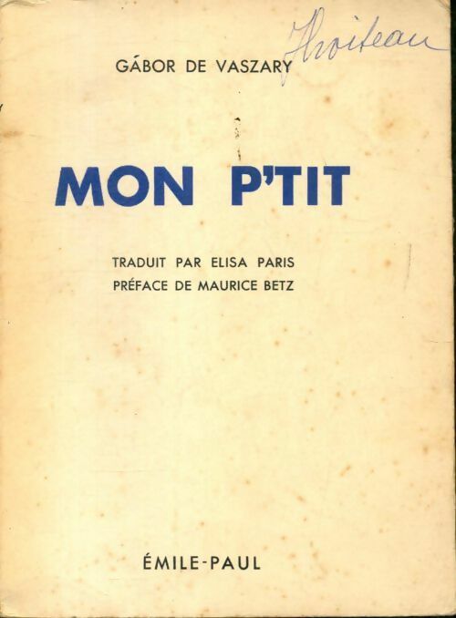 Livrenpoche : Mon p'tit - Gabor De Vaszary - Livre