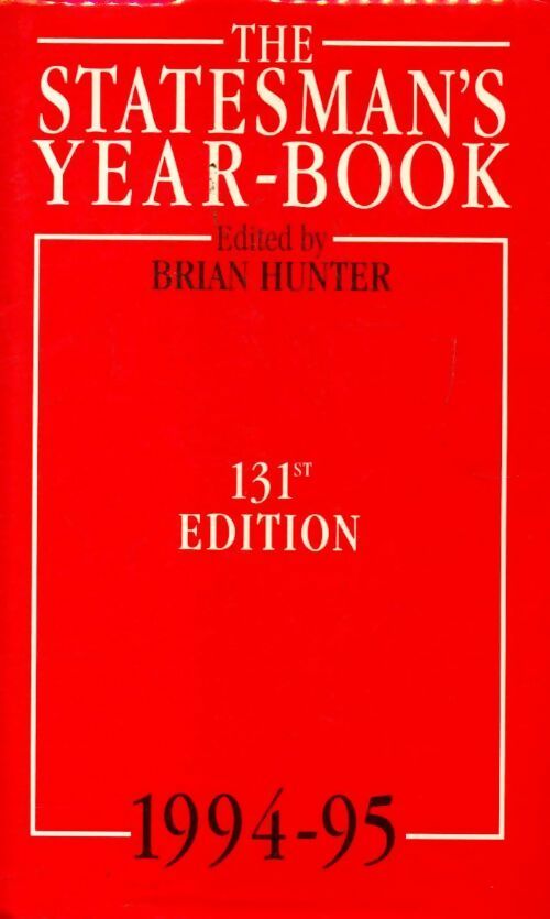 Livrenpoche : The statesman's yearbook 1994-95 - Collectif - Livre