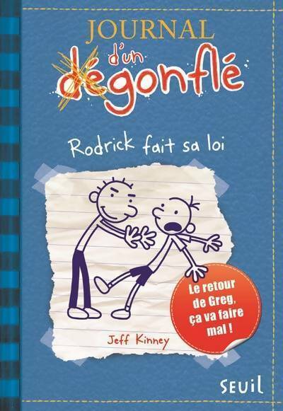 Livrenpoche : Journal d'un dégonflé Tome II : Rodrick fait sa loi - Jeff Kinney - Livre