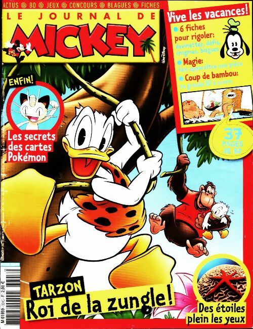 Livrenpoche : Le journal de Mickey n°3343 : Tarzon, roi de la zungle ! - Collectif - Livre