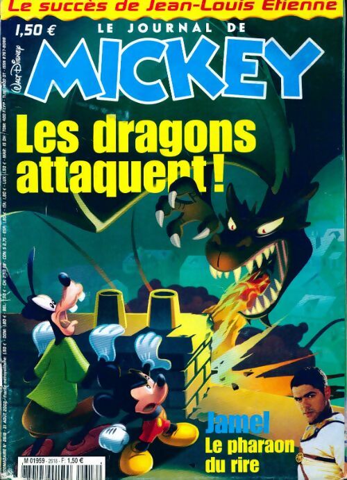 Livrenpoche : Le journal de Mickey n°2618 : Les dragons attaquent - Collectif - Livre