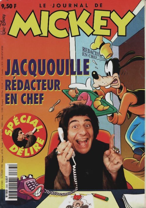 Livrenpoche : Le journal de Mickey n°2383 : Jacquouille rédacteur en chef - Collectif - Livre