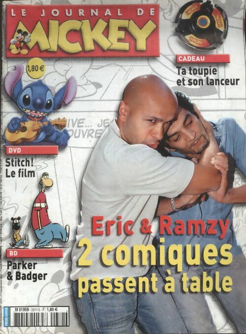 Livrenpoche : Le journal de Mickey n°2674 : Eric et Ramzy, 2 comiques passent à table - Collectif - Livre