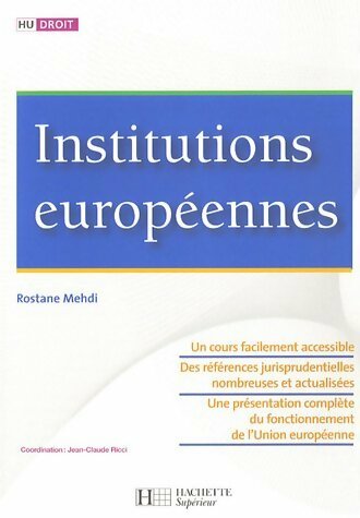 Livrenpoche : Institutions européennes - Rostane Mehdi - Livre