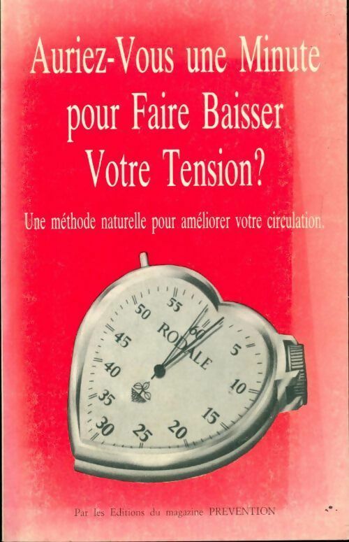 Livrenpoche : Auriez-vous une minute pour faire baisser votre tension ? - Collectif - Livre