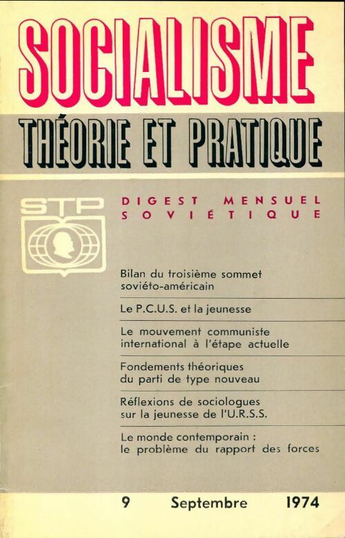 Livrenpoche : Socialisme théorie et pratique n°9 - Collectif - Livre