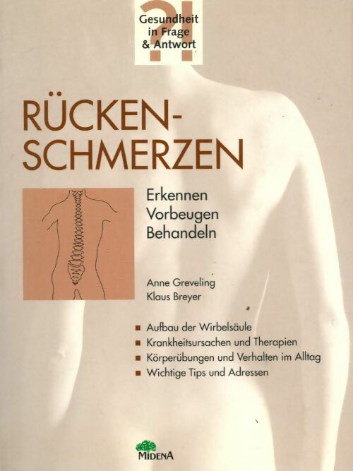 Livrenpoche : Rückenschmerzen. Erkennen, vorbeugen, behandeln - Anne Greveling - Livre