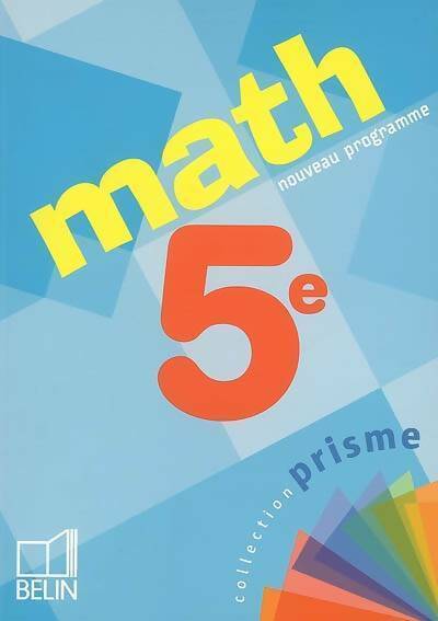 Math 5e - Collectif - Livre