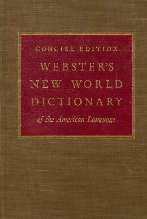 Livrenpoche : Websters new world dictionary of the american language - Inconnu - Livre