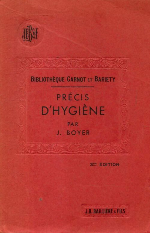Livrenpoche : Précis d'hygiène - Jean Boyer - Livre