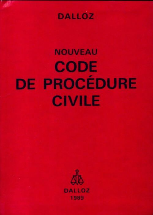 Livrenpoche : Nouveau code de procédure civile 1989 - Collectif - Livre