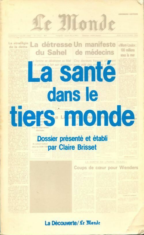 Livrenpoche : La santé dans le tiers-monde - Claire Brisset - Livre