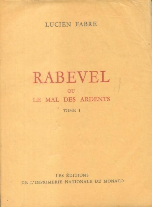 Livrenpoche : Rabevel ou le mal des ardents tome i - Lucien Fabre - Livre