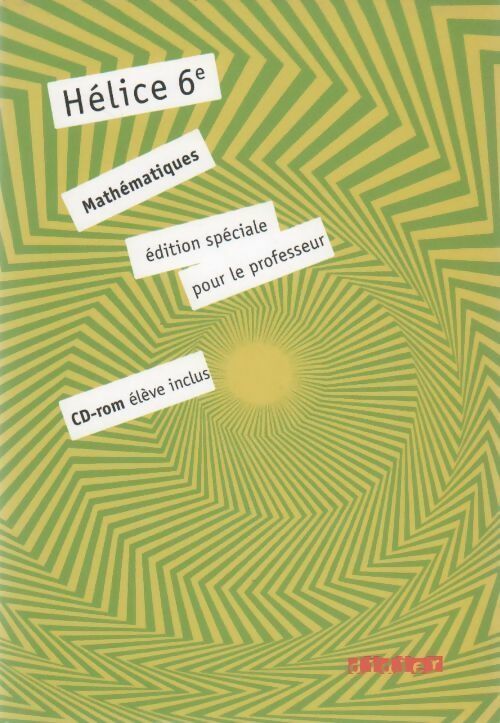Livrenpoche : Hélice 6e. Version professeur - Collectif - Livre