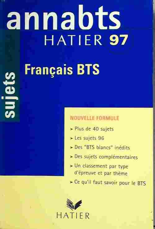 Livrenpoche : Français BTS sujets 1997 - Anne Boyer-Vidal - Livre