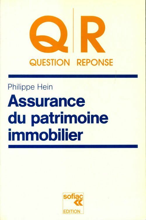 Livrenpoche : Assurance du patrimoine immobilier - Philippe Hein - Livre