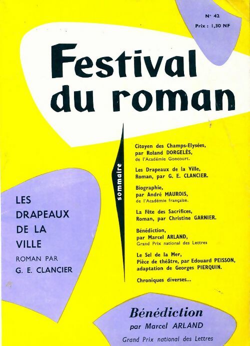 Livrenpoche : Festival du roman n°42 : Les drapeaux de la ville de Clancier - Collectif - Livre