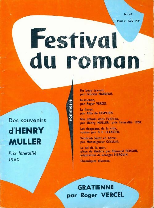 Livrenpoche : Festival du roman n°43 : Mes débuts dans l'édition de H. Miller - Collectif - Livre