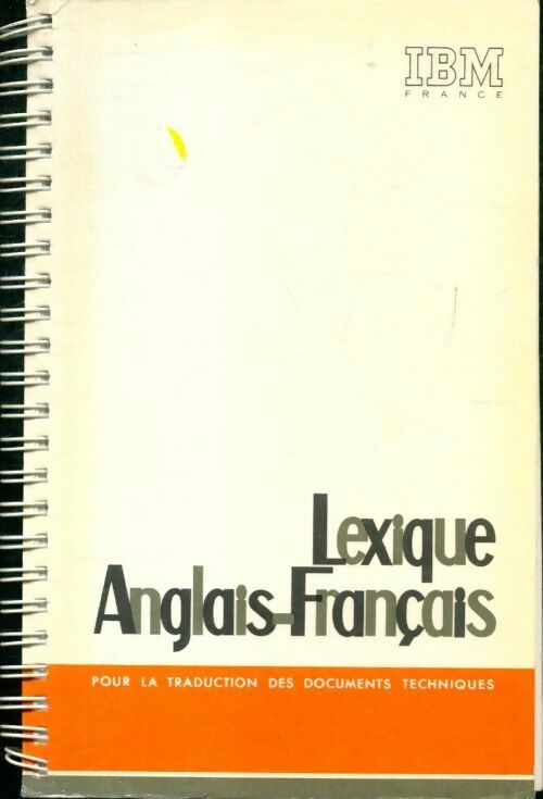 Livrenpoche : Lexique anglais-français pour la traduction des documents techniques - Inconnu - Livre