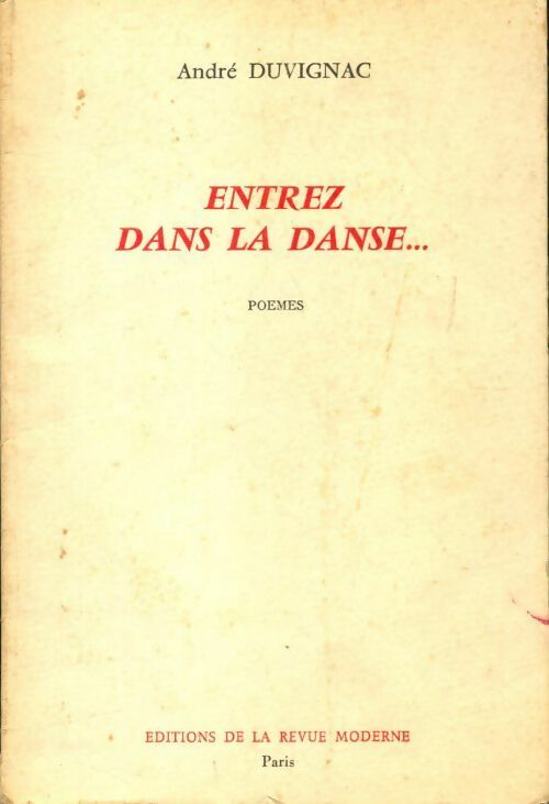 Livrenpoche : Entrez dans la danse - André Duvignac - Livre