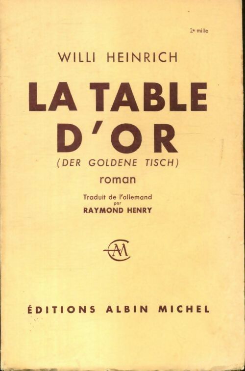 Livrenpoche : La table d'or - Willi Heinrich - Livre