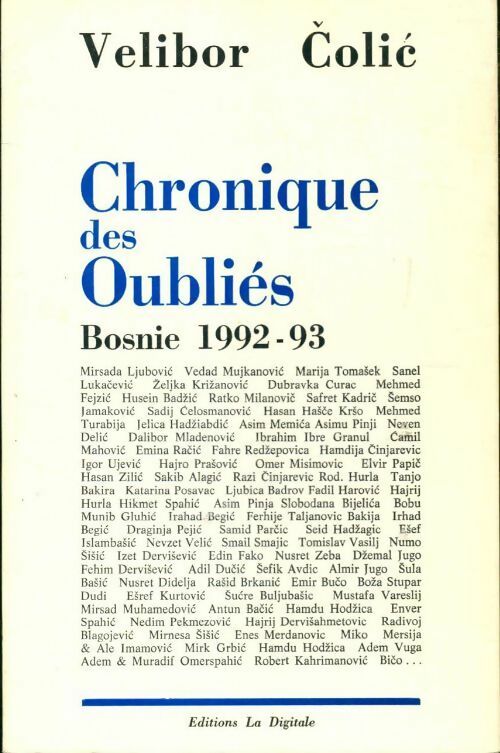 Livrenpoche : Chroniques des oubliés - Velibor Colic - Livre