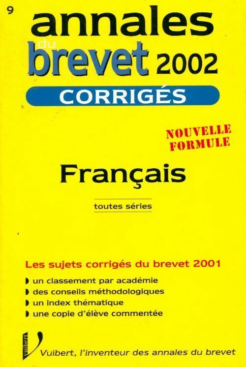 Livrenpoche : Français toutes séries. Corrigés 2002 - Cyril Gervaise - Livre