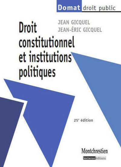 Livrenpoche : Droit constitutionnel et institutions politiques - Jean Gicquel - Livre