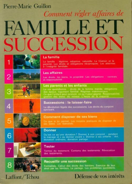 Livrenpoche : Comment régler affaires de famille et succession - Pierre Marie Guillon - Livre