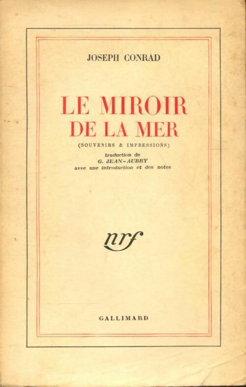 Livrenpoche : Le miroir de la mer - Joseph Conrad - Livre
