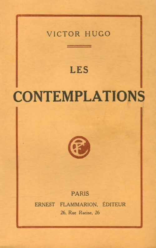 Livrenpoche : Les contemplations - Victor Hugo - Livre