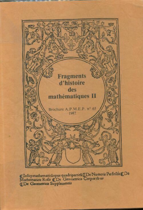 Livrenpoche : Fragments d'histoire des mathématiques Tome II - Collectif - Livre