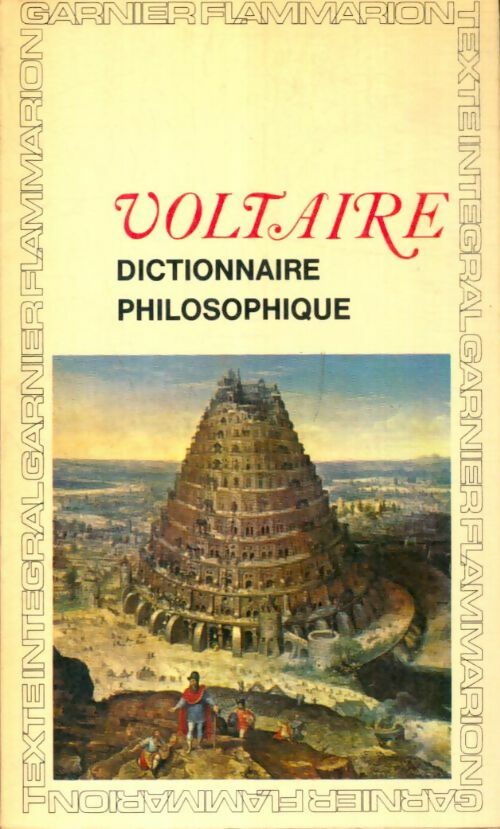 Livrenpoche : Dictionnaire philosophique - Voltaire - Livre