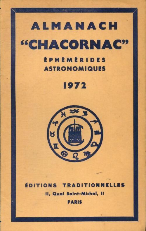 Livrenpoche : Almanach Chacornac éphémérides astronomiques 1972 - Collectif - Livre