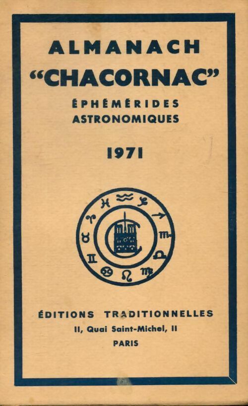 Livrenpoche : Almanach Chacornac éphémérides astronomiques 1971 - Collectif - Livre