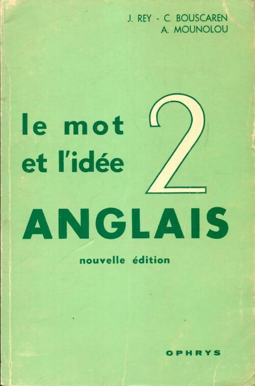 Livrenpoche : Le mot et l'idée 2. Anglais - Collectif - Livre