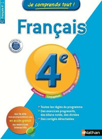 Livrenpoche : Je comprends tout ! Français 4 e - Laurence Gomez - Livre