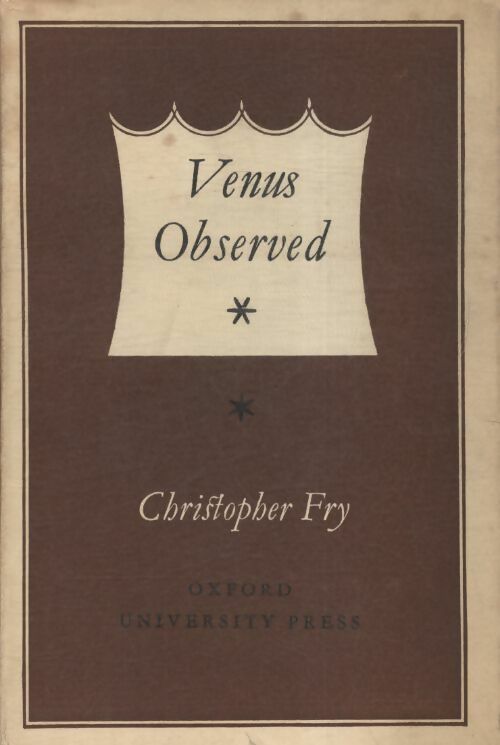 Livrenpoche : Venus observed - Christopher Fry - Livre