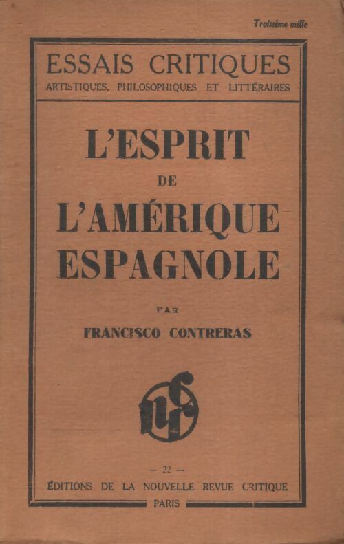 Livrenpoche : L'esprit de l'Amerique espagnole - Francisco Contreras - Livre