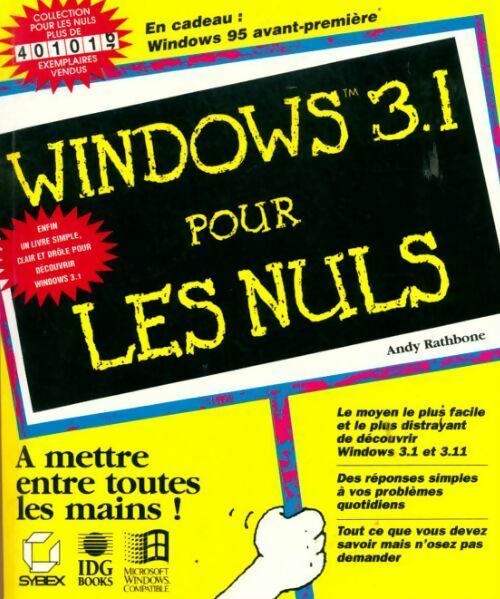 Livrenpoche : Windows 3.1 pour les nuls - Andy Rathbone - Livre