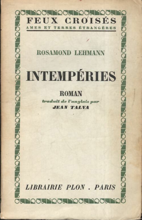 Livrenpoche : Intempéries - Rosamond Lehmann - Livre