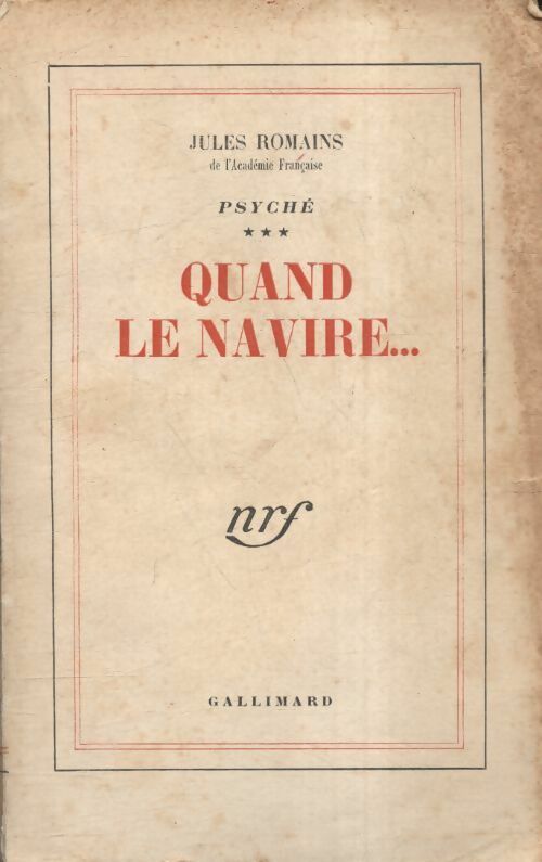 Livrenpoche : Quand le navire... - Jules Romains - Livre