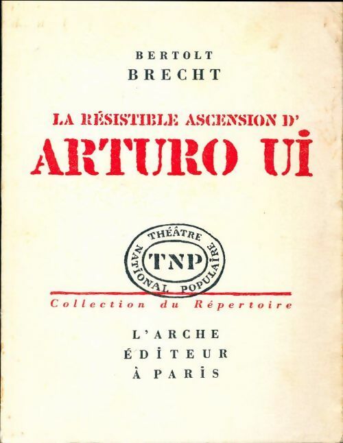 Livrenpoche : La résistible ascension d'Arturo Ui - Bertolt Brecht - Livre